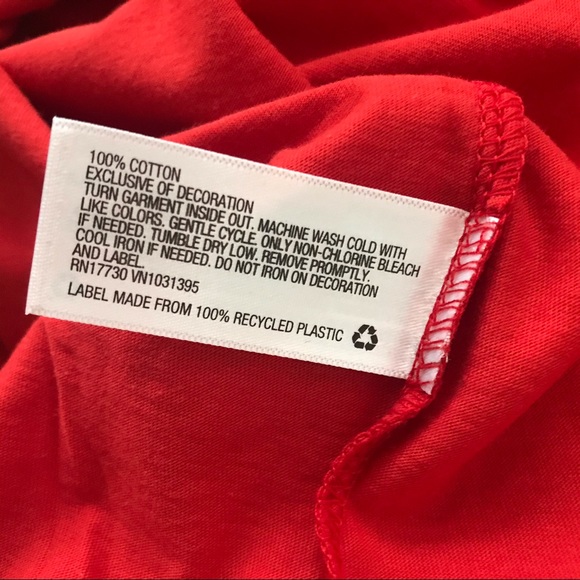 Universal Thread Red Tee w Embroidered Heart, XS - Picture 8 of 12